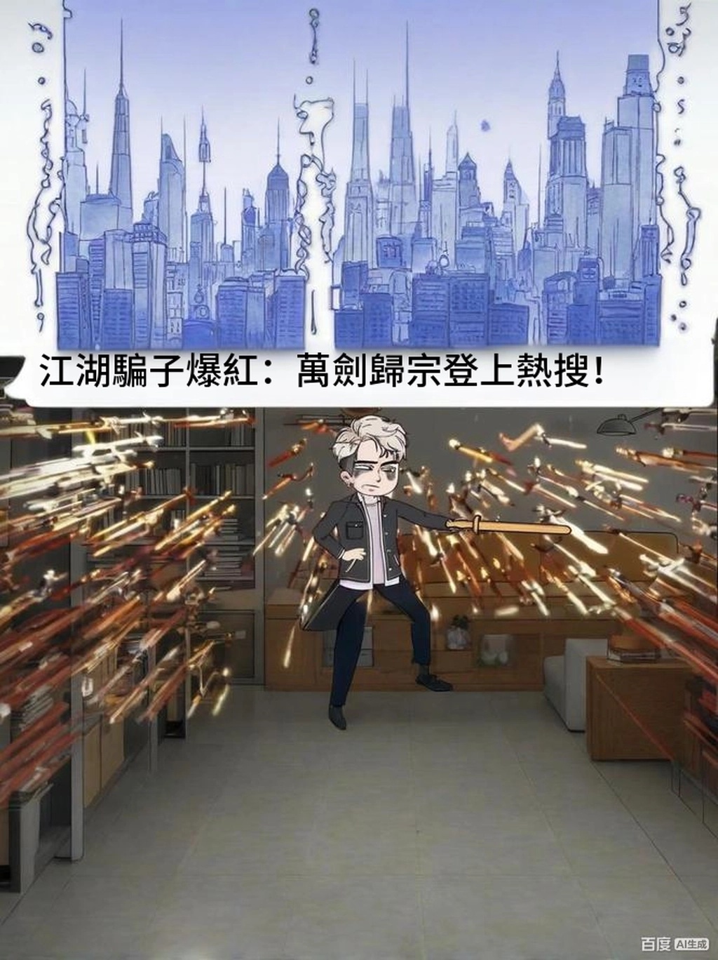 【沙雕漫】江湖騙子爆紅：萬劍歸宗登上熱搜！封面图
