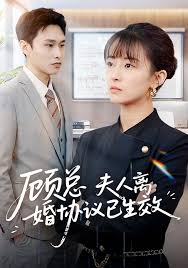 顾总夫人离婚协议已生效