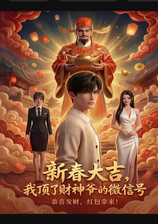 【现代漫】新春大吉，我顶了财神爷的微信号封面图