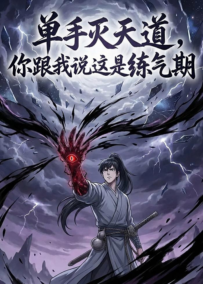 单手灭天道，你跟我说这是练气期封面图