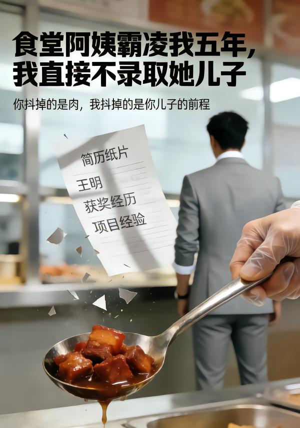 食堂阿姨霸凌我五年，我直接不录取她儿子封面图