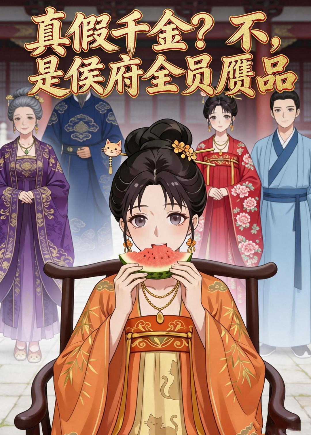 真假千金？不，是侯府全员赝品封面图