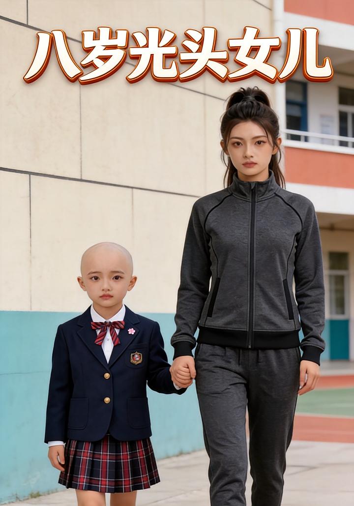 八岁光头女儿