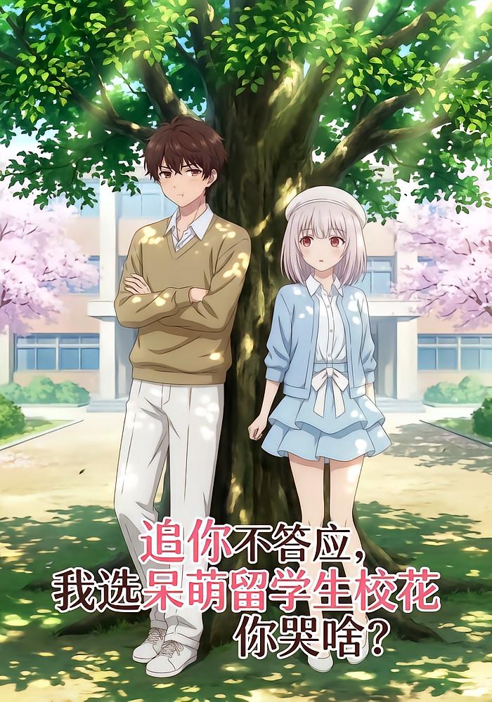 追你不答应我选呆萌留学生校花你哭啥