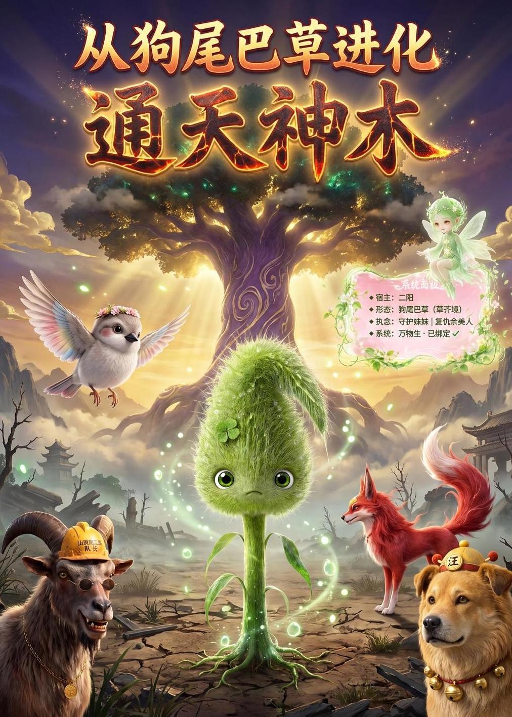 从狗尾巴草进化通天神木封面图